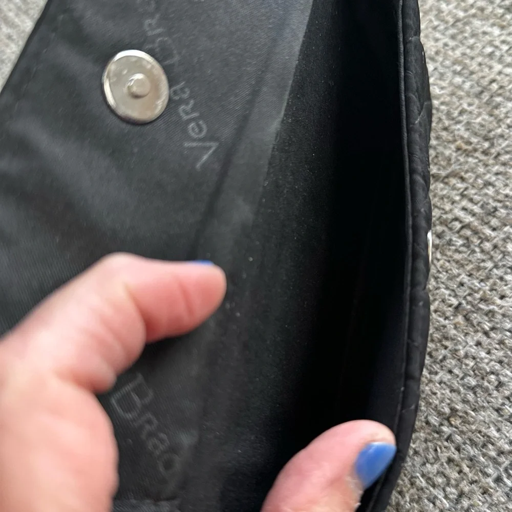 Vera Bradley Black Quilted Flap Wallet - Picture 3 of 8